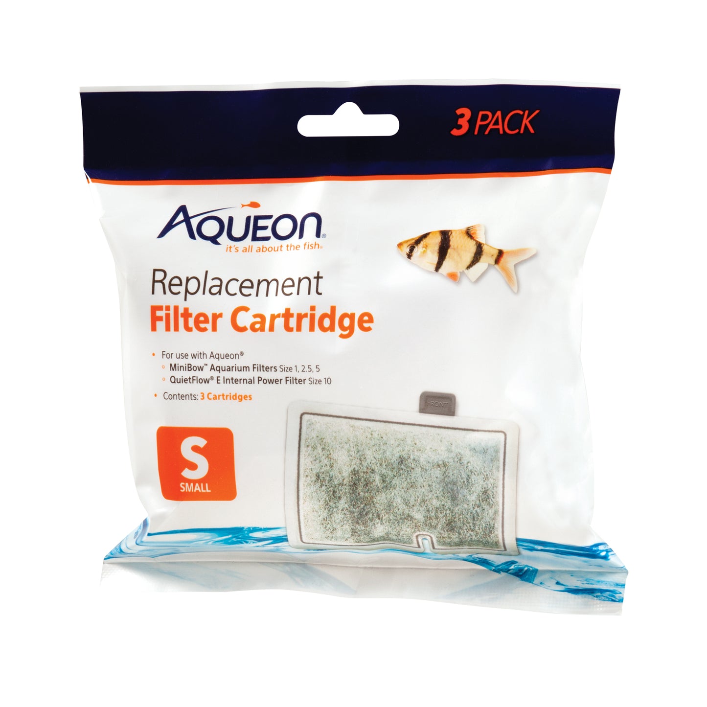 Aqueon Replacement Aquarium Filter Cartridges 3 pk Small