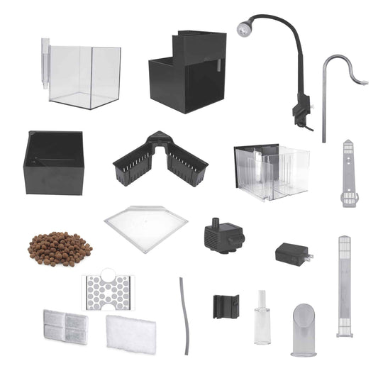 Fluval Kühl Microscaping Aquarium Kit, 2.1 US Gal / 8 L, Black