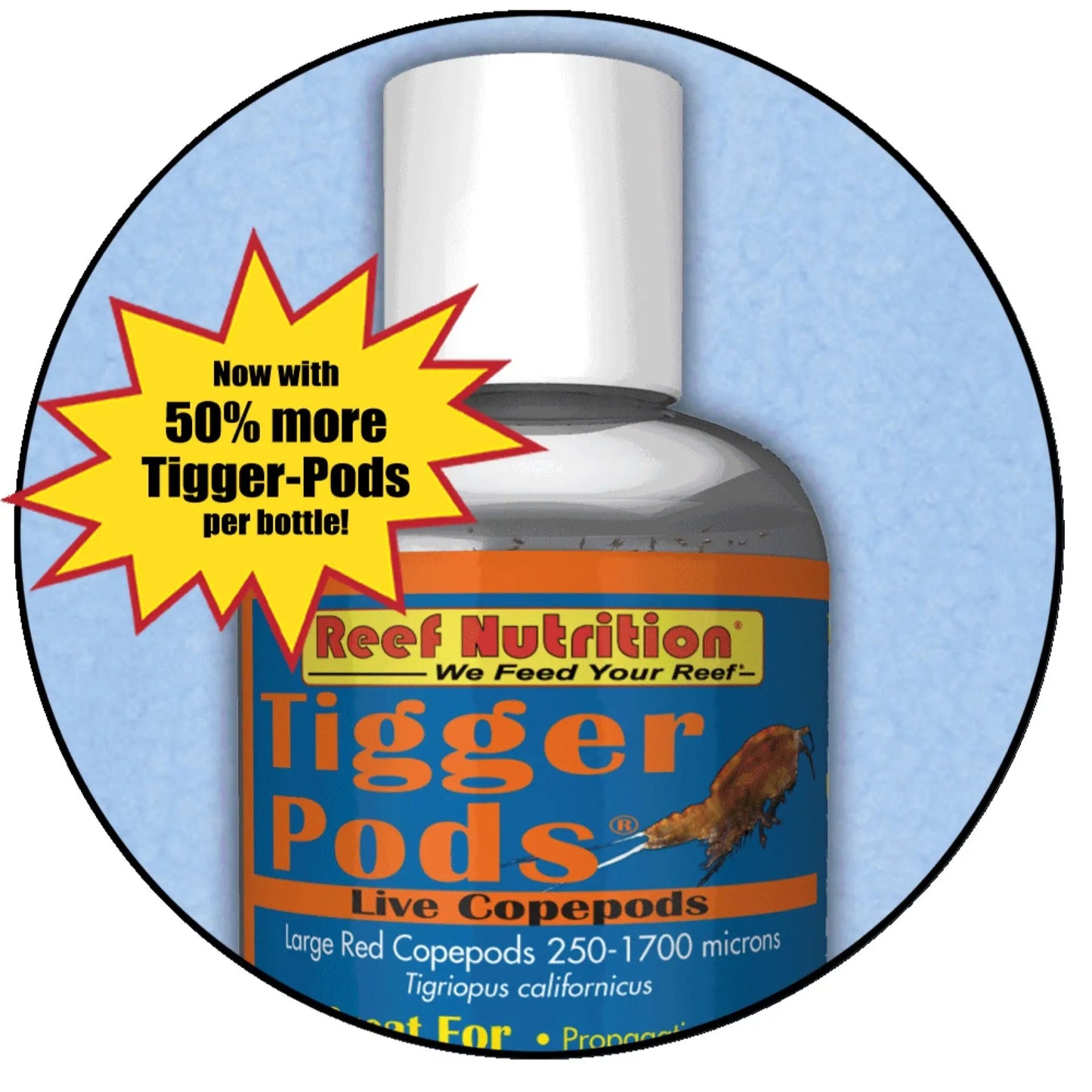 Reef Nutrition LIVE Tigger Pods 6oz Reef Nutrition