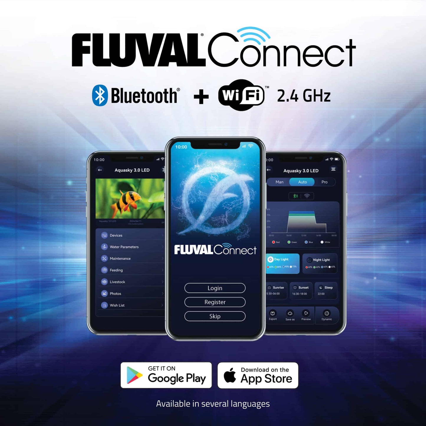 Fluval Aquasky 3.0 LED Strip Bluetooth + 2.4GHz Wi-Fi