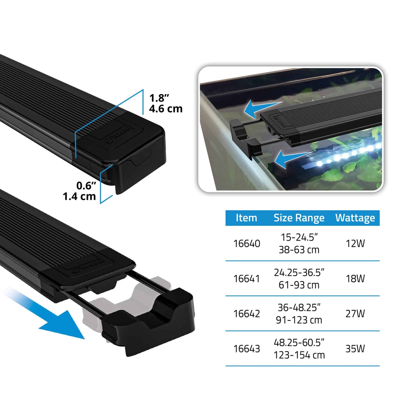 Fluval Aquasky 3.0 LED Strip Bluetooth + 2.4GHz Wi-Fi