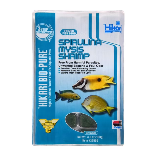 Hikari Bio-Pure Frozen Spirulina Mysis Shrimp 3.5 oz