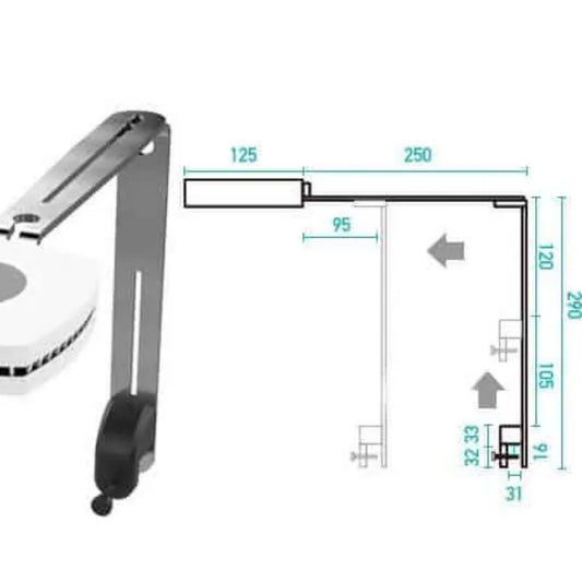Aqua Illumination Prime Tank mount Black