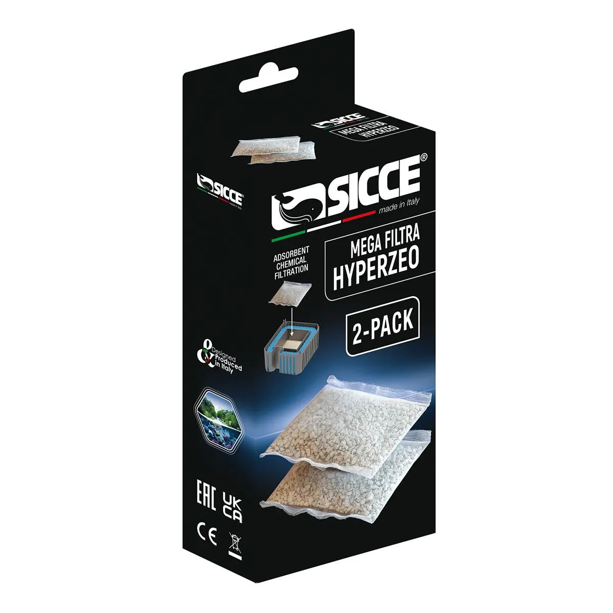 Sicce Mega Filtra Hyperzeo Media (2 Pack) Concrete Blonde Aquatics