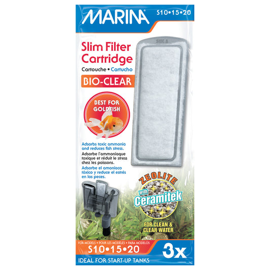 Marina Bio Clear Cartridge para sa Slim Filters - 3 pack