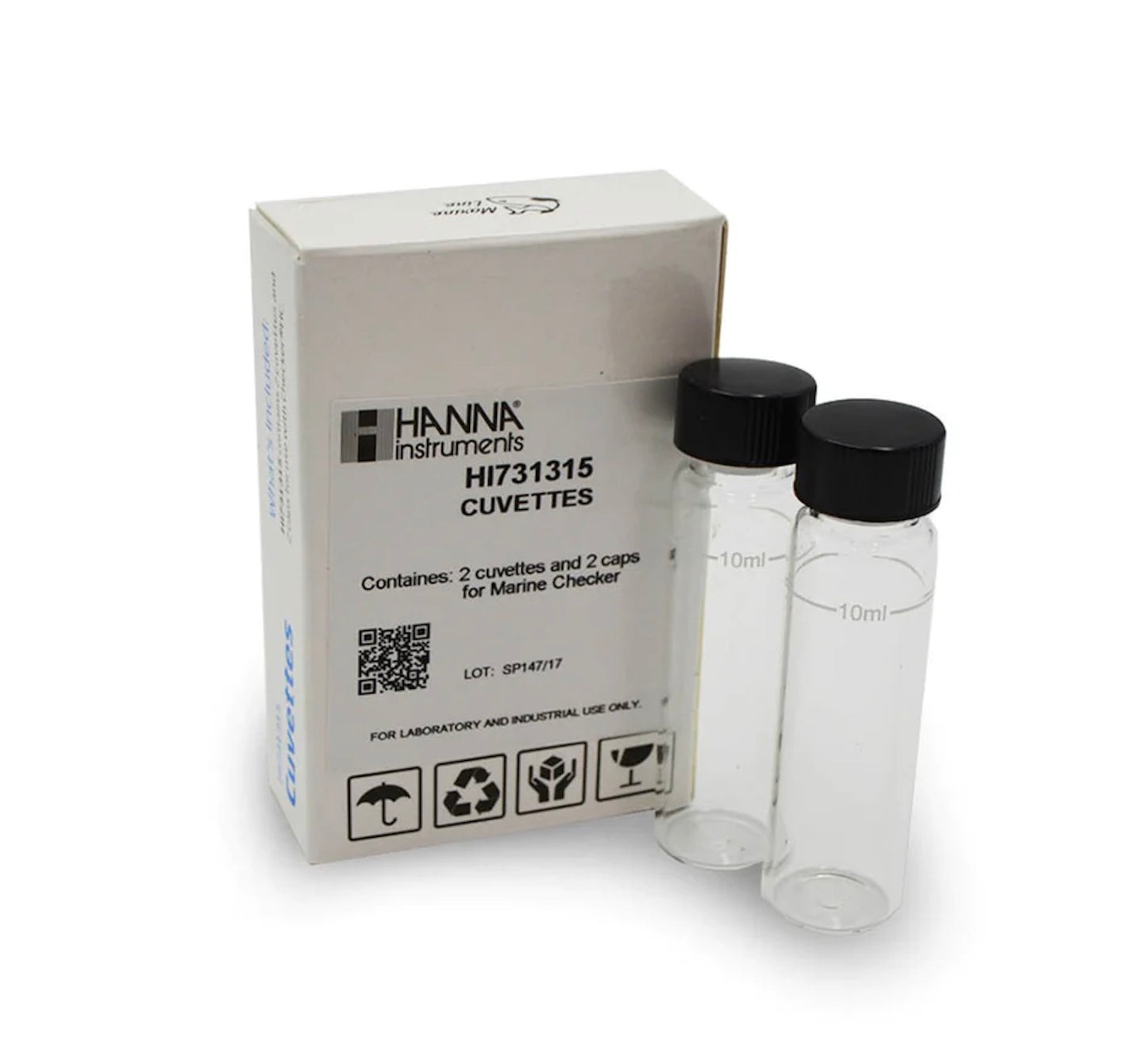 Hanna Instruments Glass Cuvettes and Caps - set of 2 (HI731315)