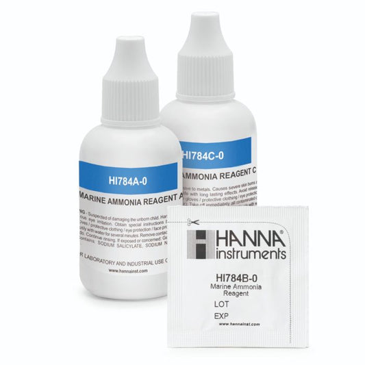 Hanna Instruments Marine Ammonia HC - HI784-25 Reagents (25 Test)