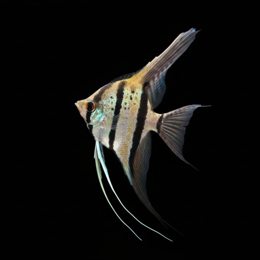 Spotted Rio Naynay Angelfish (Lg) Concrete Blonde Aquatics