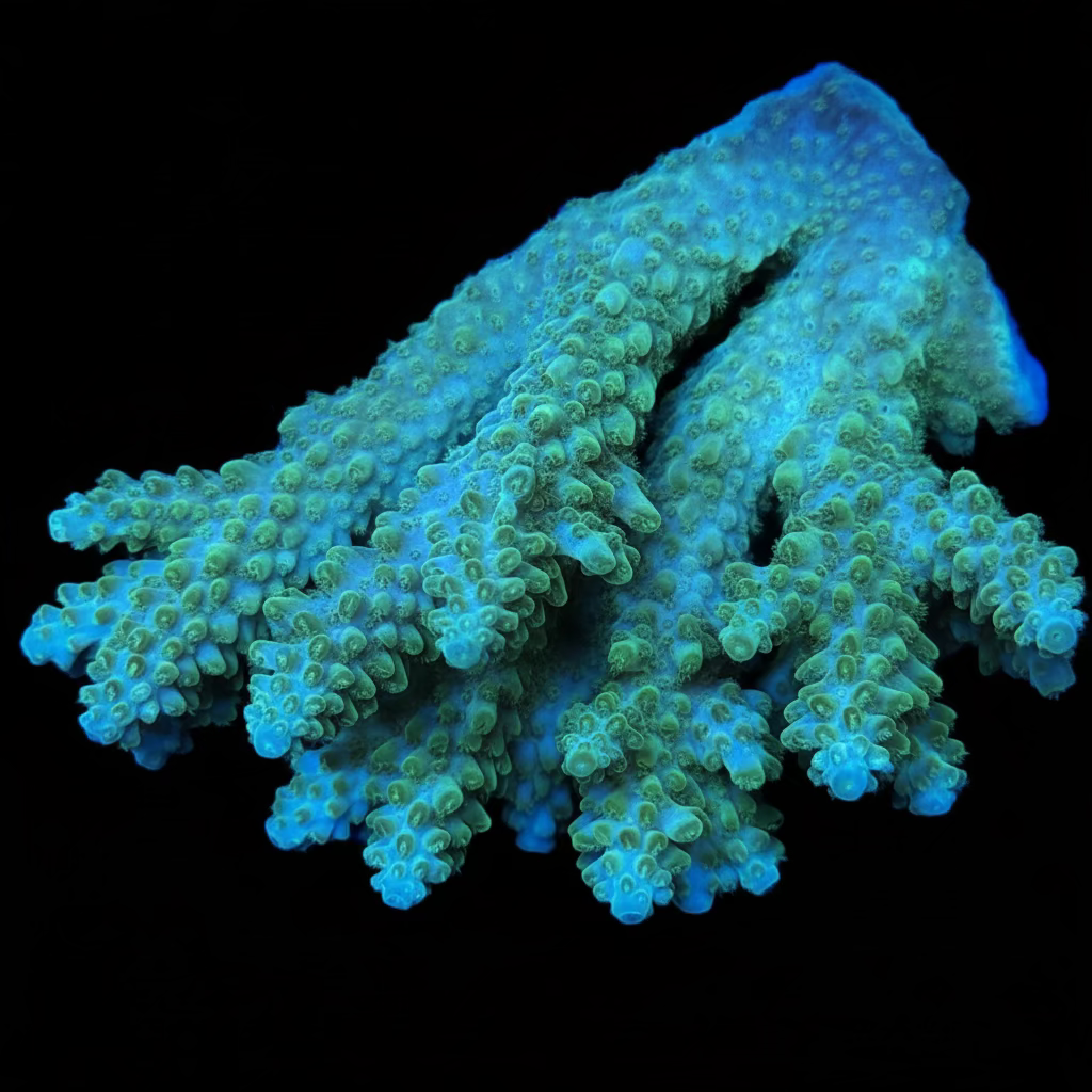 Aussie Acropora Teal Wysiwyg