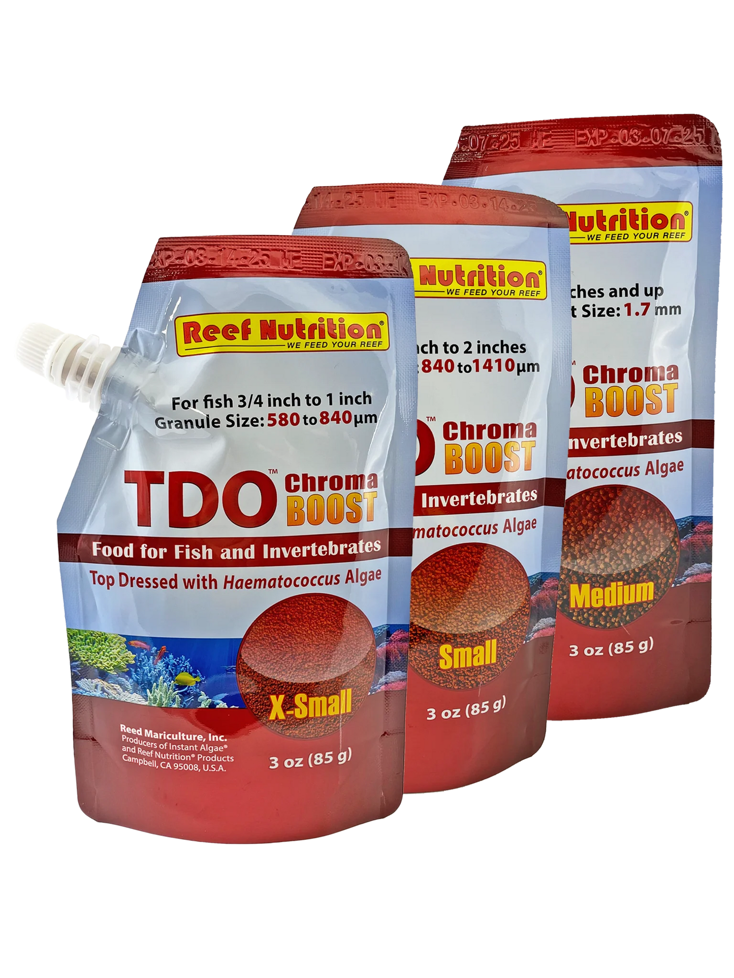 Reef Nutrition TDO Chroma Boost pellets