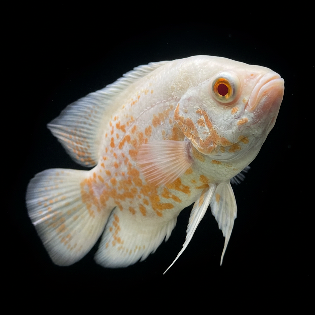 Albino Red Oscar (Small) Concrete Blonde Aquatics