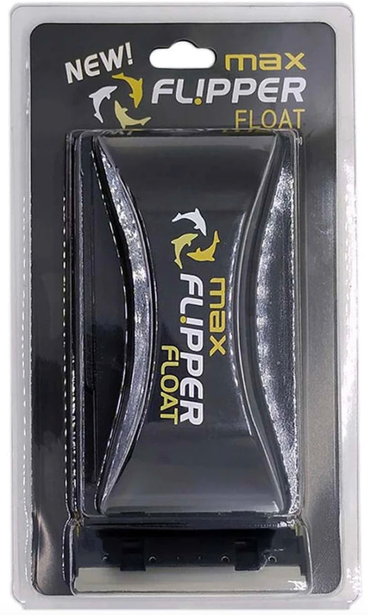Flipper Max FLOAT 2 in 1 Magnetic Aquarium Algae Cleaner - 5-8" to 1" Glass or Acrylic Tanks