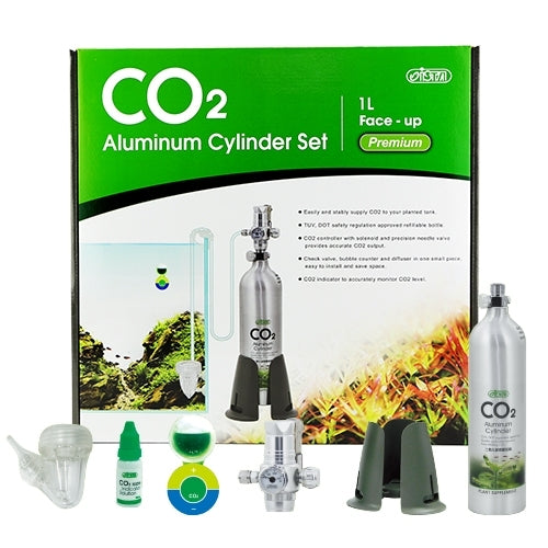 ISTA Premium 1 Litre CO2 Supply Set - Face Up