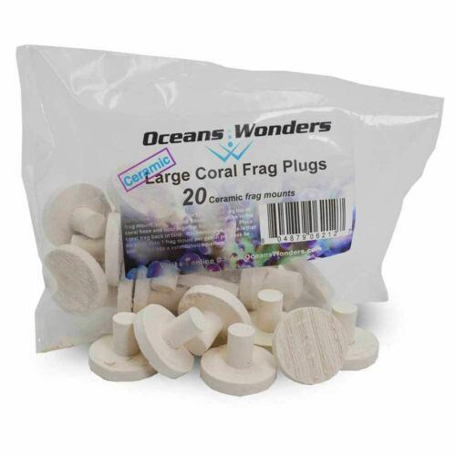Oceans Wonders Ceramic Large Coral Frag Plugs 1.25" (20 pc)