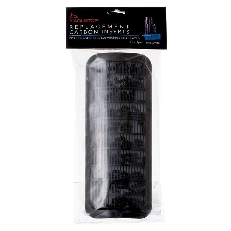 Aquatop Replacement Carbon Inserts for SP9-UV & SP13-UV Submersible Filters W/UV 2pcs
