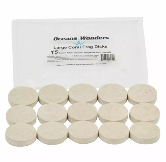Oceans Wonders 15-Piece 1.5" Coral Frag Disks