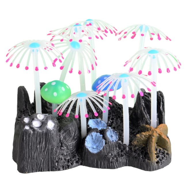 Underwater Treasures Glowing Mushroom Garden - Pink