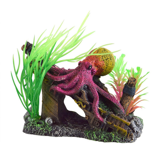 Underwater Treasures Glowing Octopus Wreck