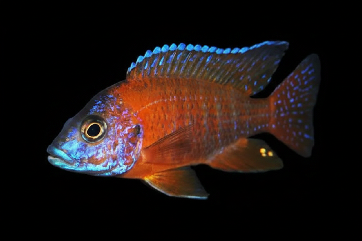 Ruben red Peacock Cichlid - juvenile