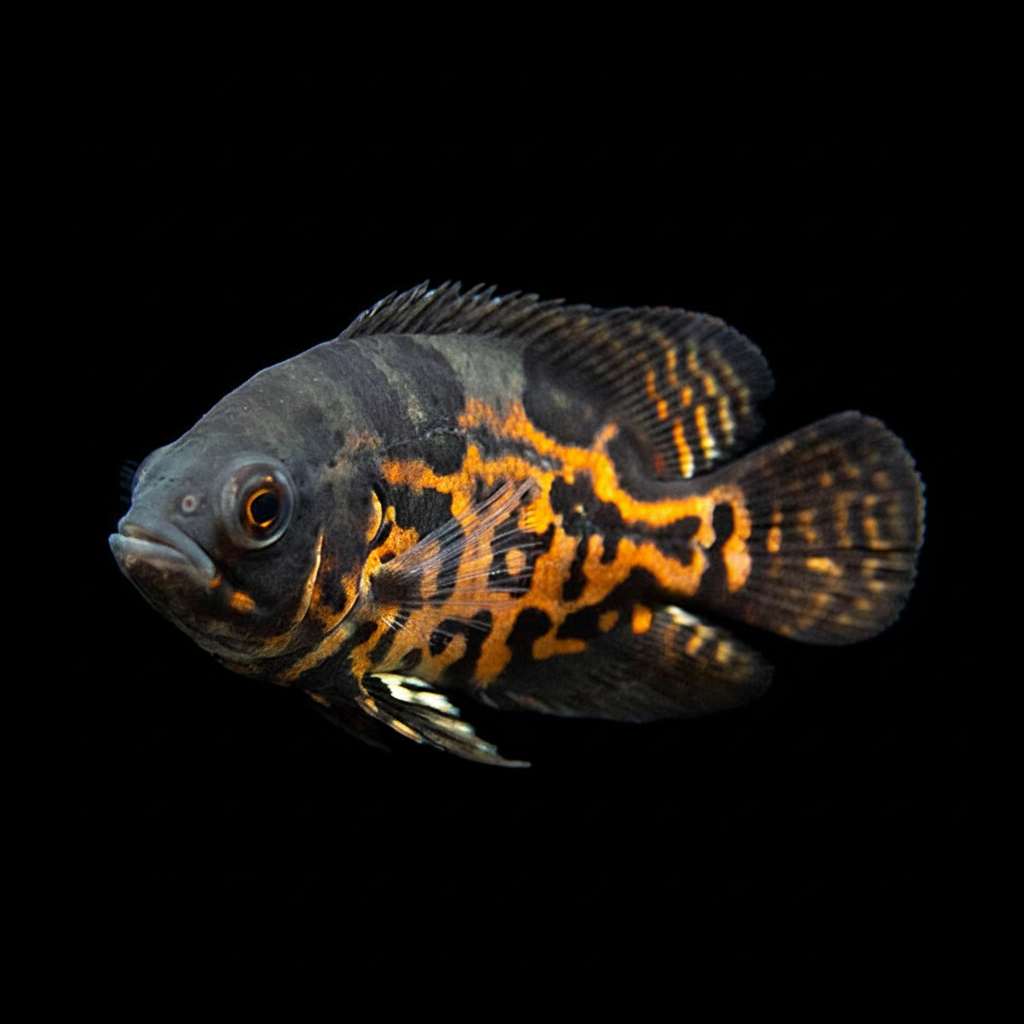Tiger Oscar Concrete Blonde Aquatics