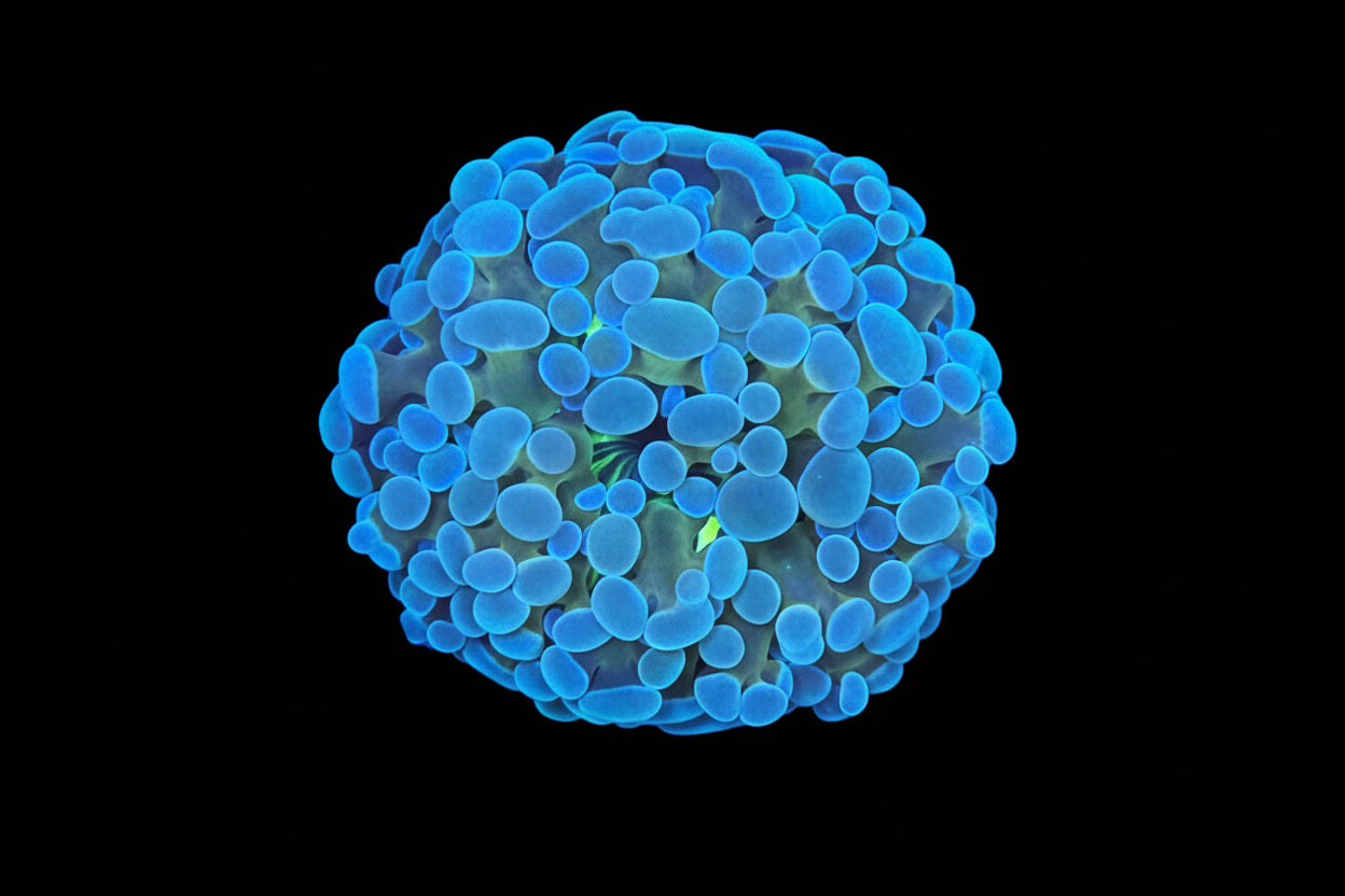 Yellow stem teal tip frammer frags