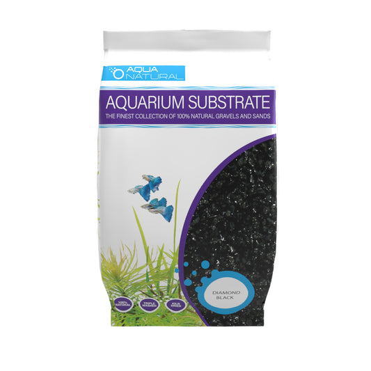 Pisces Aqua Natural Diamond Black Freshwater Gravel