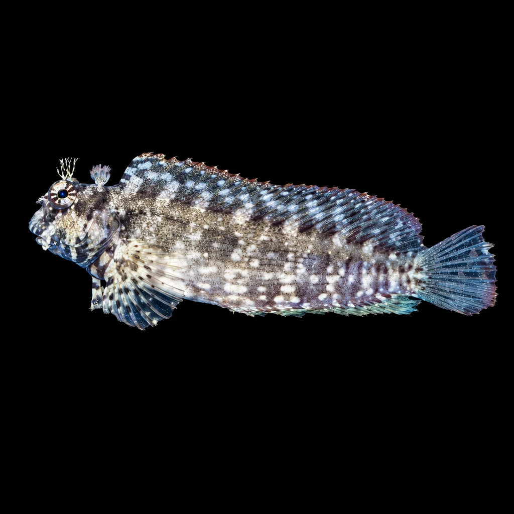 Lawnmower Blenny Lg Concrete Blonde Aquatics