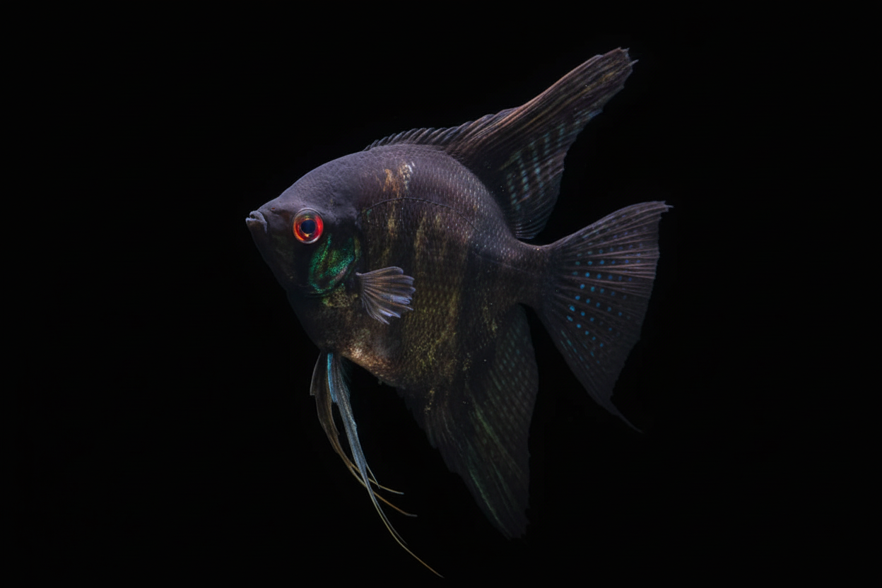 Double Black Angelfish - Large
