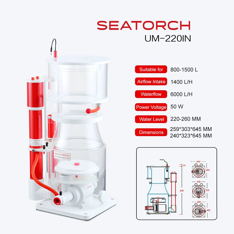 Seatorch Ultra Marine 220IN Protein Skimmer Seatorch