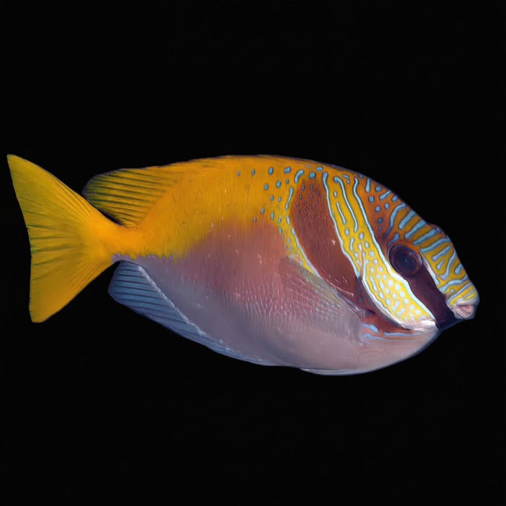 Two Barred Rabbitfish (Siganus doliatus) Concrete Blonde Aquatics