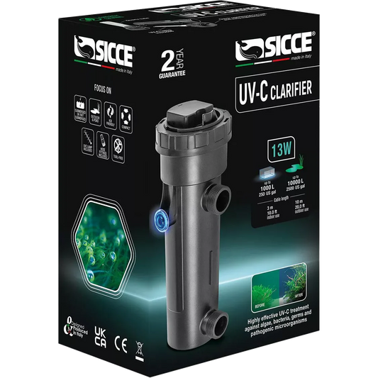 Sicce UV-C Clarifier UV Sterilizer - 13w